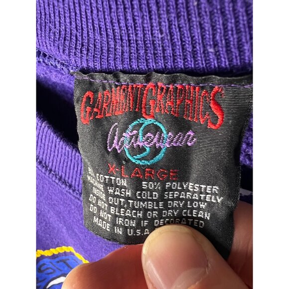 Vintage 1993 UCLA Bruins Sylvester Looney Tunes Crewneck Sweatshirt - Size XL - Picture 7 of 7